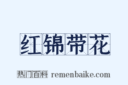 红锦带花是什么意思的图片